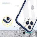 Kryt Hurtel Hybrid Armor CLEAR 3v1 iPhone 13 Pro - modrý rám