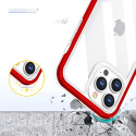 Kryt Hurtel HYBRID ARMOR CLEAR 3IN1 iPhone 13 Pro - gel red