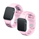 Řemínek 3mk PROTECTION pro Apple Watch 42/44/45/49 mm – růžová