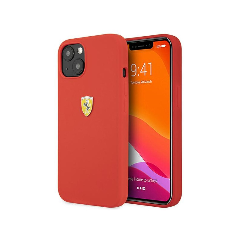 Kryt Ferrari FESSIHCP13SRE pro iPhone 13 mini - červená/červená