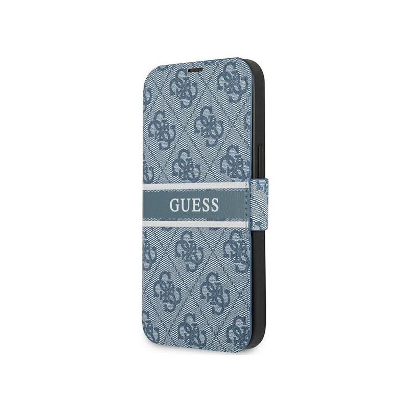 Kryt Guess 4G STRIPE pro iPhone 13 mini - modrá