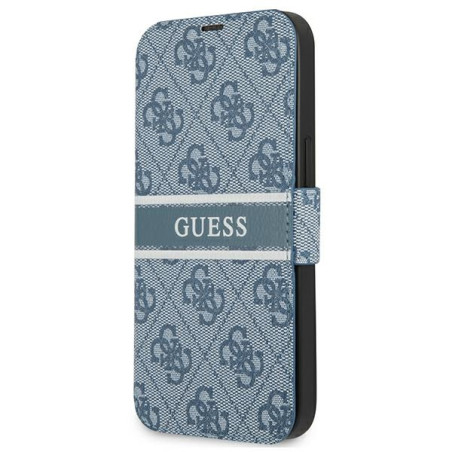 Kryt Guess 4G Stripe pro iPhone 13 mini - modrá