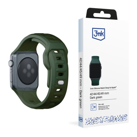3mk SILICONE řemínek pro Apple Watch - green