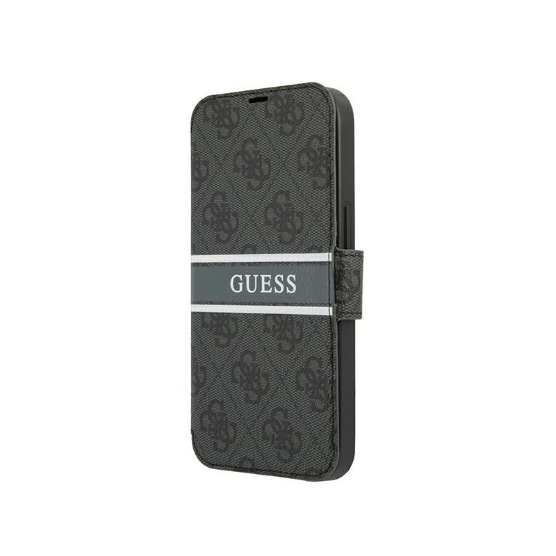 Kryt Guess 4G STRIPE pro iPhone 13 mini - šedý/šedá
