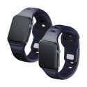 Řemínek 3mk SILICONE WATCH STRAP pro Apple Watch - šedý
