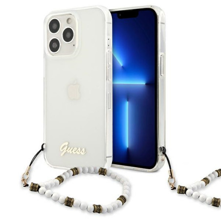 Kryt Guess GUHCP13LKPSWH pro iPhone 13 Pro - transparent