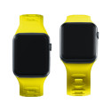 3mk silikonový řemínek pro Apple Watch 38/40/41 mm - žlutý