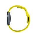 3mk silikonový řemínek pro Apple Watch 38/40/41 mm - žlutý