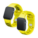 3mk silikonový řemínek pro Apple Watch 38/40/41 mm - žlutý