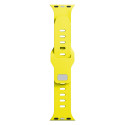 3mk silikonový řemínek pro Apple Watch 38/40/41 mm - žlutý
