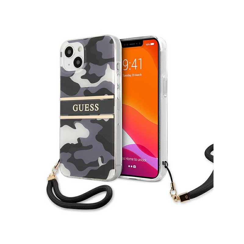 Kryt GUESS GUHCP13MKCABBK pro iPhone 13 - černá/camo (hardcase)
