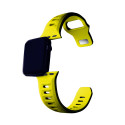 3mk silikonový řemínek pro Apple Watch 38/40/41 mm - žlutý