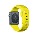 3mk silikonový řemínek pro Apple Watch 38/40/41 mm - žlutý