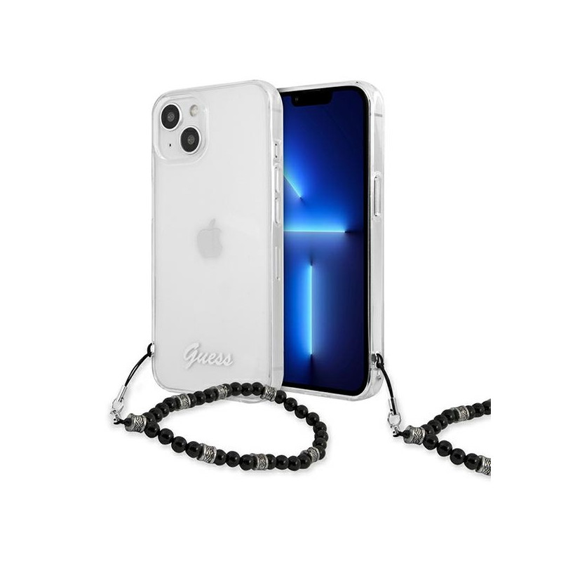 Kryt Guess GUHCP13MKPSBK pro iPhone 13 - černý perleťový (transparent)