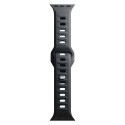 Řemínek 3mk SILICONE pro Apple Watch 38/40/41 mm - black