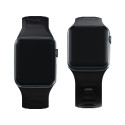 Řemínek 3mk SILICONE pro Apple Watch 38/40/41 mm - black