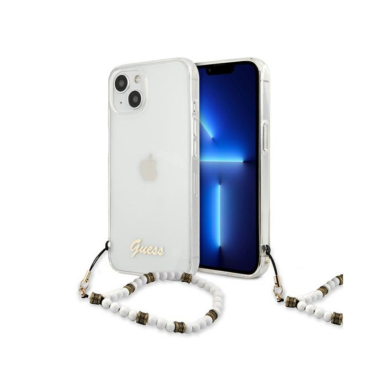 Kryt Guess GUHCP13SKPSWH pro iPhone 13 mini - pearl white