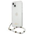 Kryt Guess GUHCP13SKPSWH pro iPhone 13 mini - pearl white