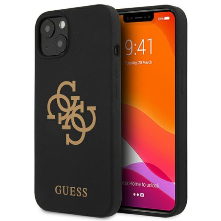 Kryt Guess Silicone 4G Logo pro iPhone 13 mini - černá