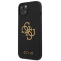 Kryt Guess Silicone 4G Logo pro iPhone 13 mini - černá