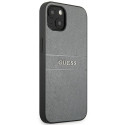 Kryt Guess Saffiano Stripe pro iPhone 13 mini – šedá