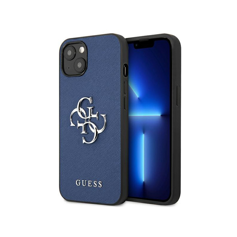 Kryt Guess GUHCP13SSA4GSBL pro iPhone 13 mini - modrý/blue