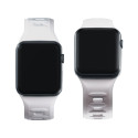 Řemínek 3mk SILICONE WATCH STRAP pro Apple Watch - white