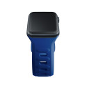 3mk SILICONE řemínek pro Apple Watch 42/44/45/49 mm - modrá