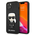 Kryt Karl Lagerfeld IKONIK Karl's Patch iPhone 13 mini černý