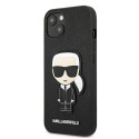 Kryt Karl Lagerfeld IKONIK Karl's Patch iPhone 13 mini černý