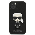 Kryt Karl Lagerfeld IKONIK Karl's Patch iPhone 13 mini černý
