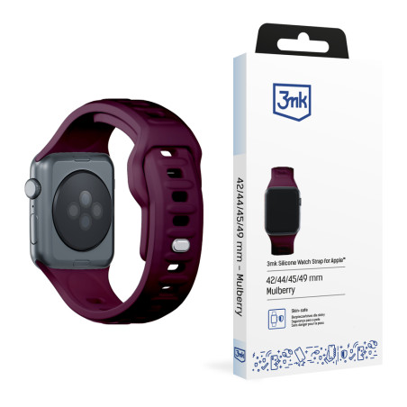 3mk PROTECTION řemínek pro Apple Watch 42/44/45/49 - burgundy
