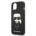 Kryt Karl Lagerfeld IKONIK Karl's Patch iPhone 13 mini černý