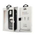 Kryt Karl Lagerfeld IKONIK Karl's Patch iPhone 13 mini černý