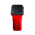 Řemínek 3mk Silicone Watch Strap pro Apple Watch 38/40/41 mm - červ