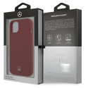 Kryt Mercedes SILICONE LINE pro iPhone 13 mini - červený