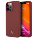 Kryt Mercedes Silicone Line pro iPhone 13 Pro Max - červený