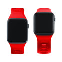 Řemínek 3mk Silicone Watch Strap pro Apple Watch 38/40/41 mm - červ