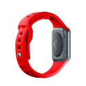 Řemínek 3mk Silicone Watch Strap pro Apple Watch 38/40/41 mm - červ