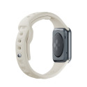 Řemínek 3mk SILICONE pro Apple Watch 42/44/45/49 mm - beige