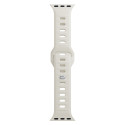 Řemínek 3mk SILICONE pro Apple Watch 42/44/45/49 mm - beige