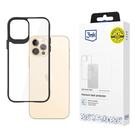 Kryt 3mk SATIN ARMOR CASE+ pro iPhone 12 Pro Max - transparentní