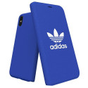 Pouzdro Adidas OR BOOKLET CASE CANVAS pro iPhone X/XS – modré