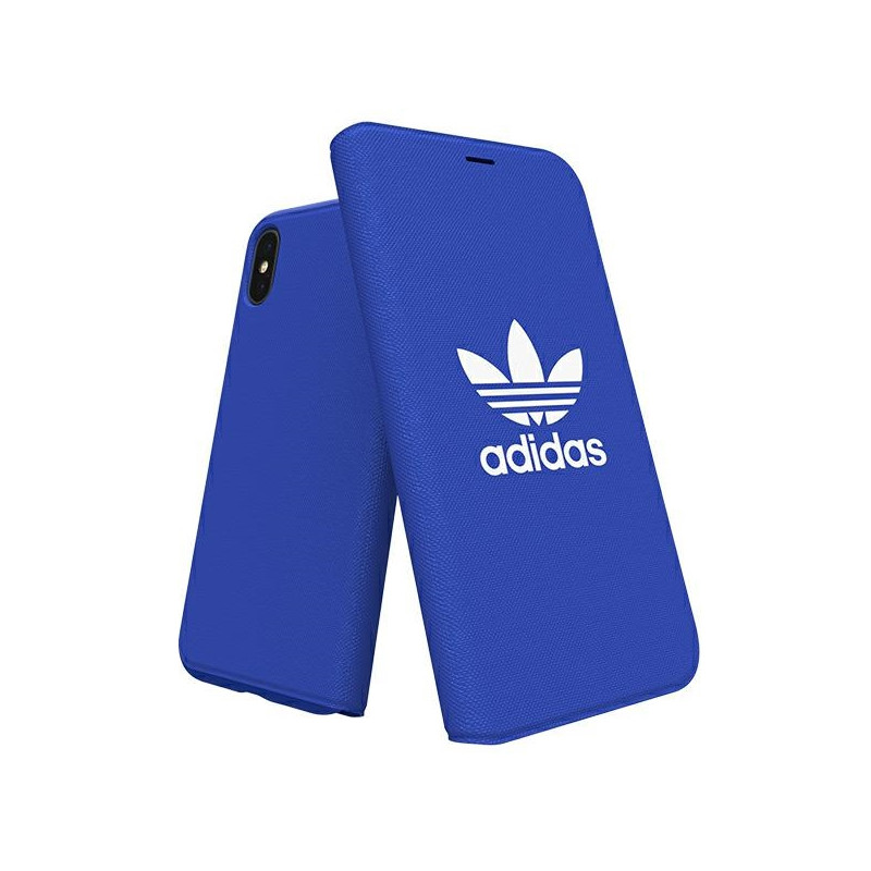 Pouzdro Adidas OR BOOKLET CASE CANVAS pro iPhone X / iPhone XS - modré