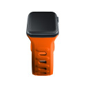 3mk SILICONE řemínek pro Apple Watch 42/44/45/49 mm - oranžový