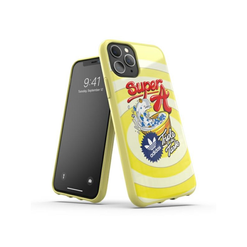 Kryt Adidas BODEGA pro iPhone 11 Pro - žlutý