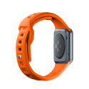 3mk SILICONE řemínek pro Apple Watch 42/44/45/49 mm - oranžový