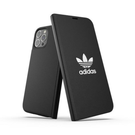 Pouzdro adidas OR Booklet Case BASIC iPhone 12 Pro Max černá/bílá
