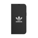 Pouzdro adidas OR Booklet Case BASIC iPhone 12 Pro Max černá/bílá
