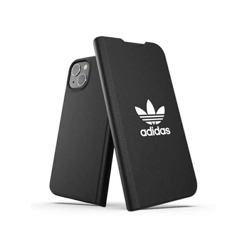 Kryt Adidas OR Booklet Case BASIC pro iPhone 13 - černá/bílá
